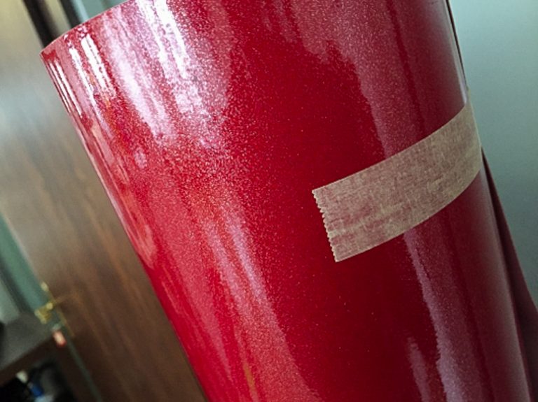 Bild: Folie Rot metallic für Folierung - boat wrapping - Boote folieren